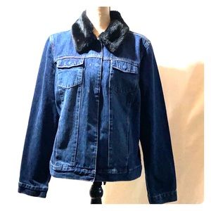 Villager By Liz Claiborne Denim Jacket L